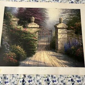 Thomas Kinkade Art Print - The Open Gate